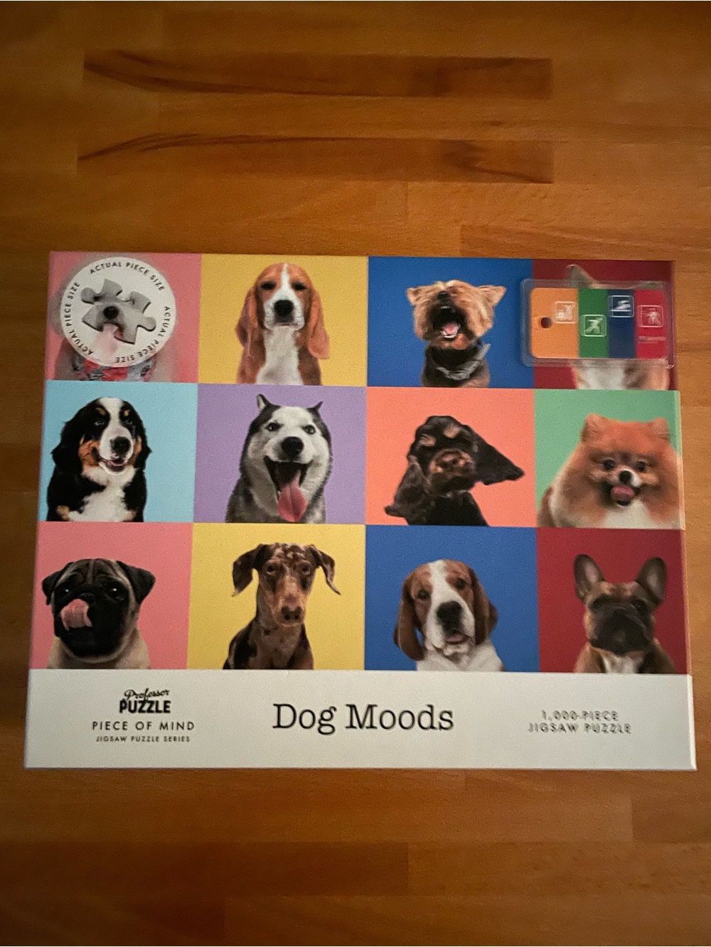 Dog Moods 1,000-Piece Jigsaw Puzzle - Colorful Dogs